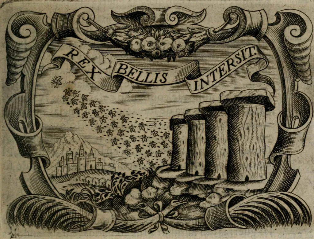 An illustration from Principe perfecto y ministros aiustados : documentos politicos, y morales en emblemas, 1662, leaf 272