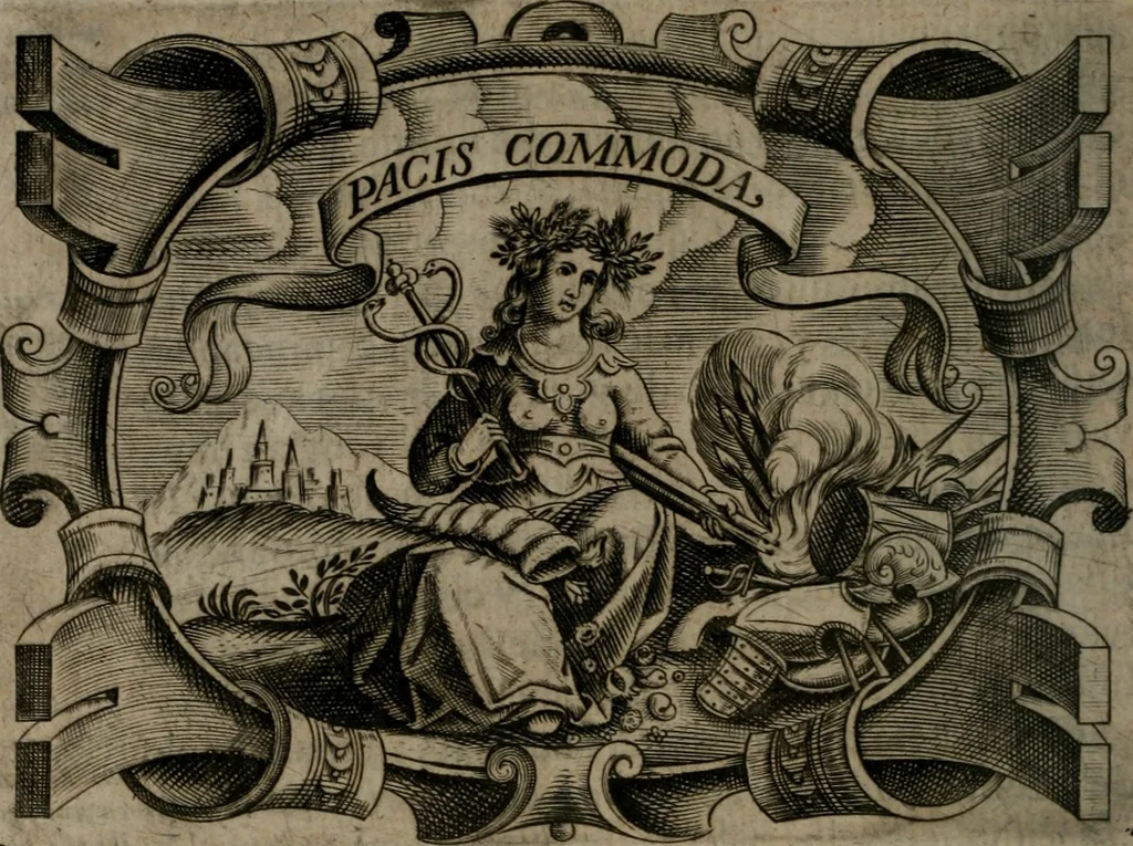 An illustration from Principe perfecto y ministros aiustados : documentos politicos, y morales en emblemas, 1662, leaf 279