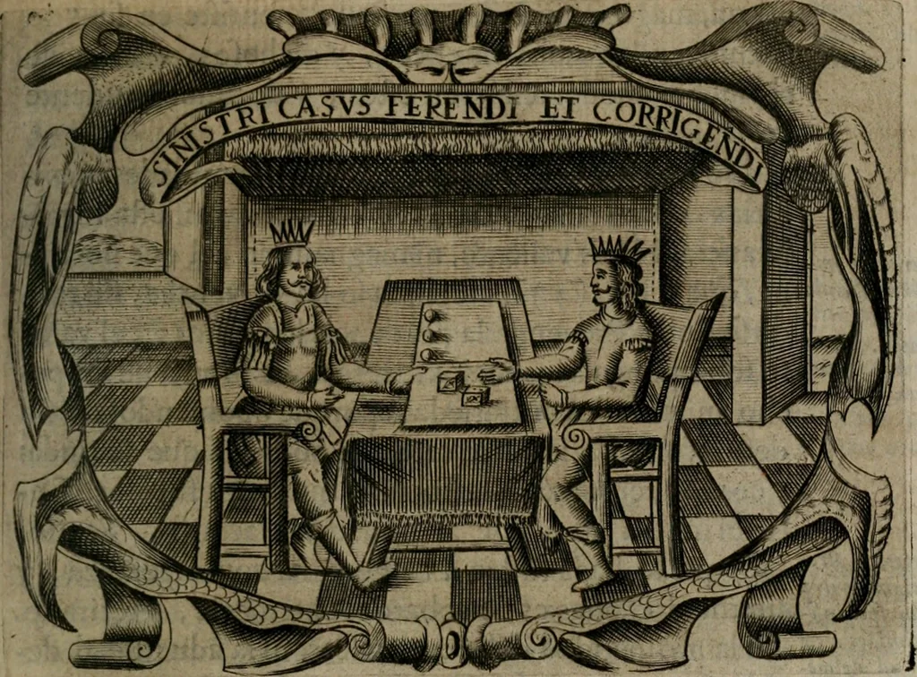 An illustration from Principe perfecto y ministros aiustados : documentos politicos, y morales en emblemas, 1662, leaf 308