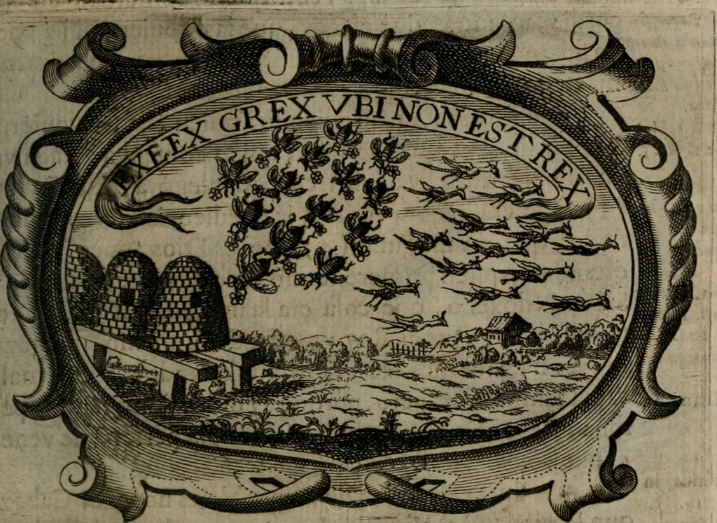 An illustration from Principe perfecto y ministros aiustados : documentos politicos, y morales en emblemas, 1662, leaf 344