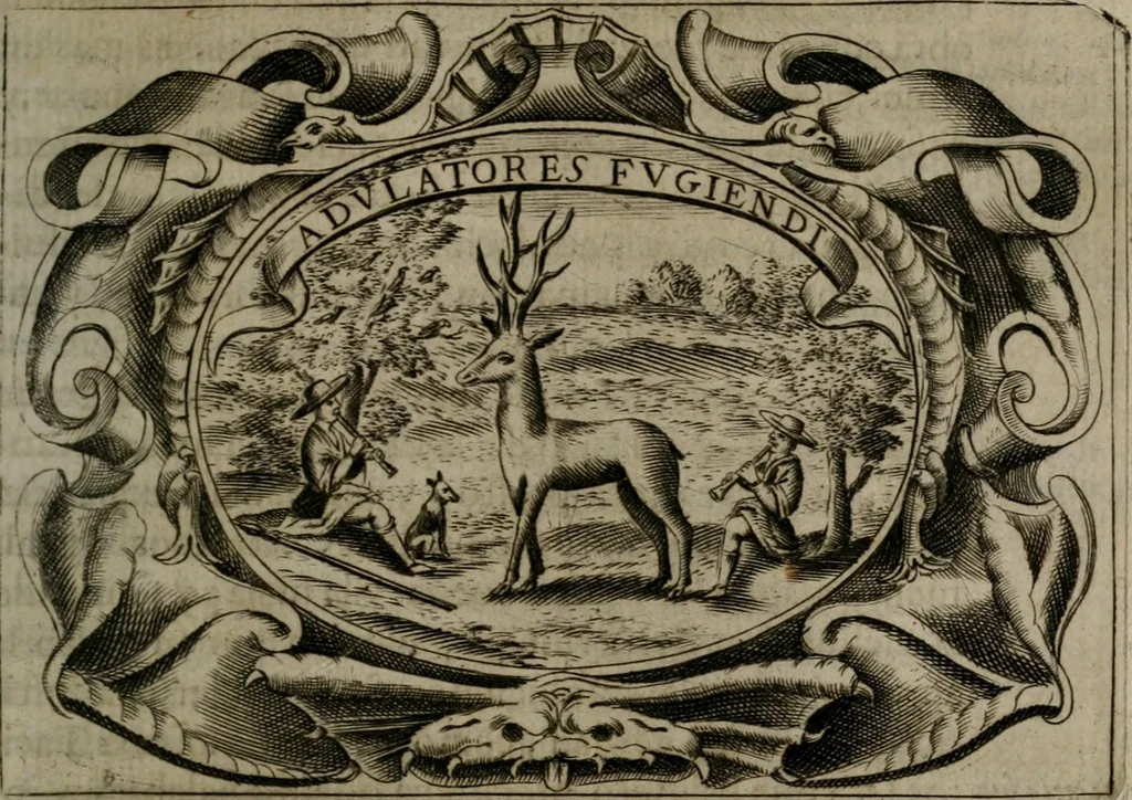 An illustration from Principe perfecto y ministros aiustados : documentos politicos, y morales en emblemas, 1662, leaf 356