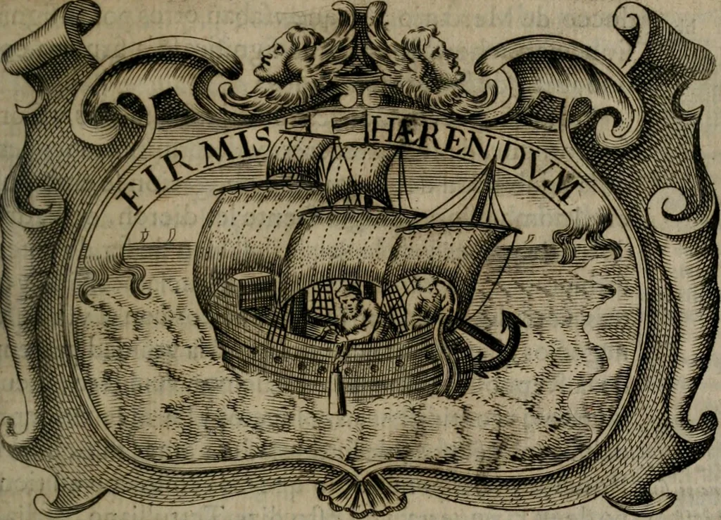 An illustration from Principe perfecto y ministros aiustados : documentos politicos, y morales en emblemas, 1662, leaf 406