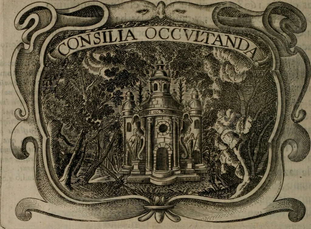 An illustration from Principe perfecto y ministros aiustados : documentos politicos, y morales en emblemas, 1662, leaf 413