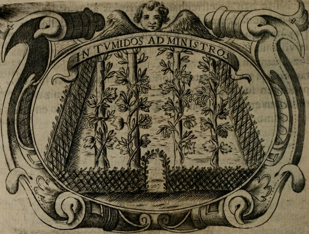 An illustration from Principe perfecto y ministros aiustados : documentos politicos, y morales en emblemas, 1662, leaf 421