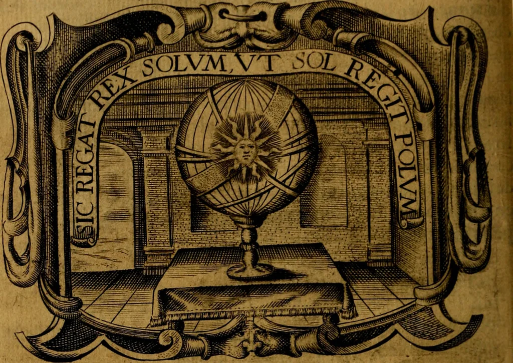 An illustration from Principe perfecto y ministros aivstados, docvmentos politicos, y morales. En emblemas, 1662, leaf 153