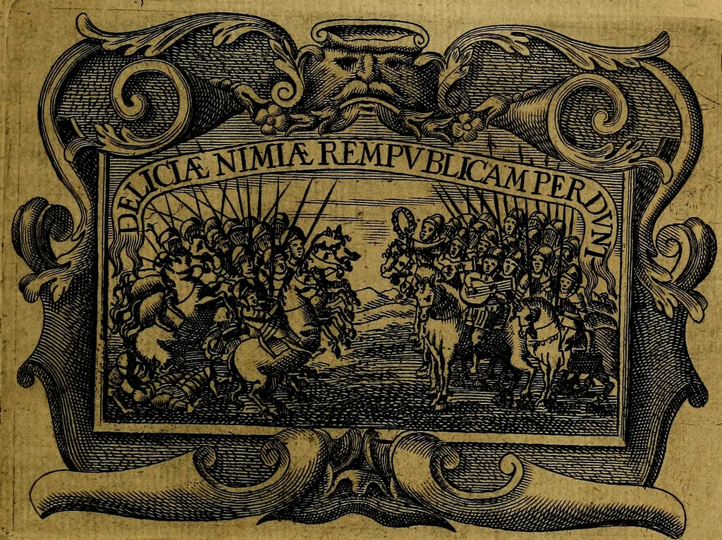 An illustration from Principe perfecto y ministros aivstados, docvmentos politicos, y morales. En emblemas, 1662, leaf 162