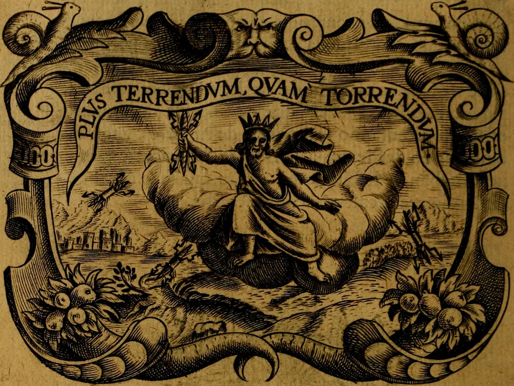 An illustration from Principe perfecto y ministros aivstados, docvmentos politicos, y morales. En emblemas, 1662, leaf 191