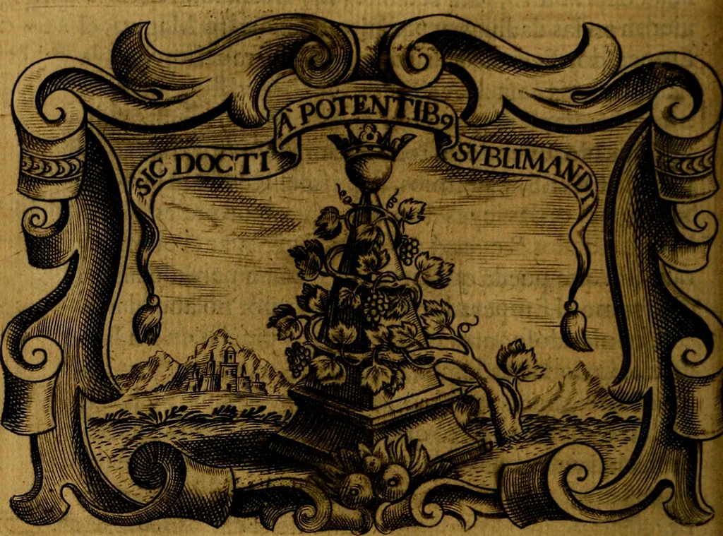 An illustration from Principe perfecto y ministros aivstados, docvmentos politicos, y morales. En emblemas, 1662, leaf 199