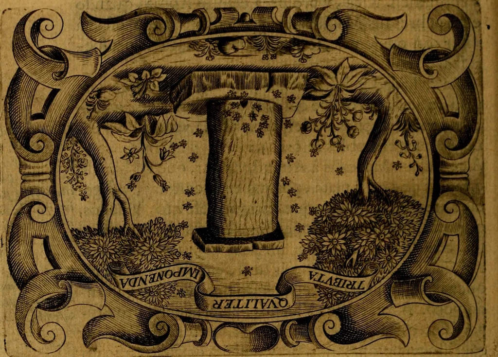 An illustration from Principe perfecto y ministros aivstados, docvmentos politicos, y morales. En emblemas, 1662, leaf 213