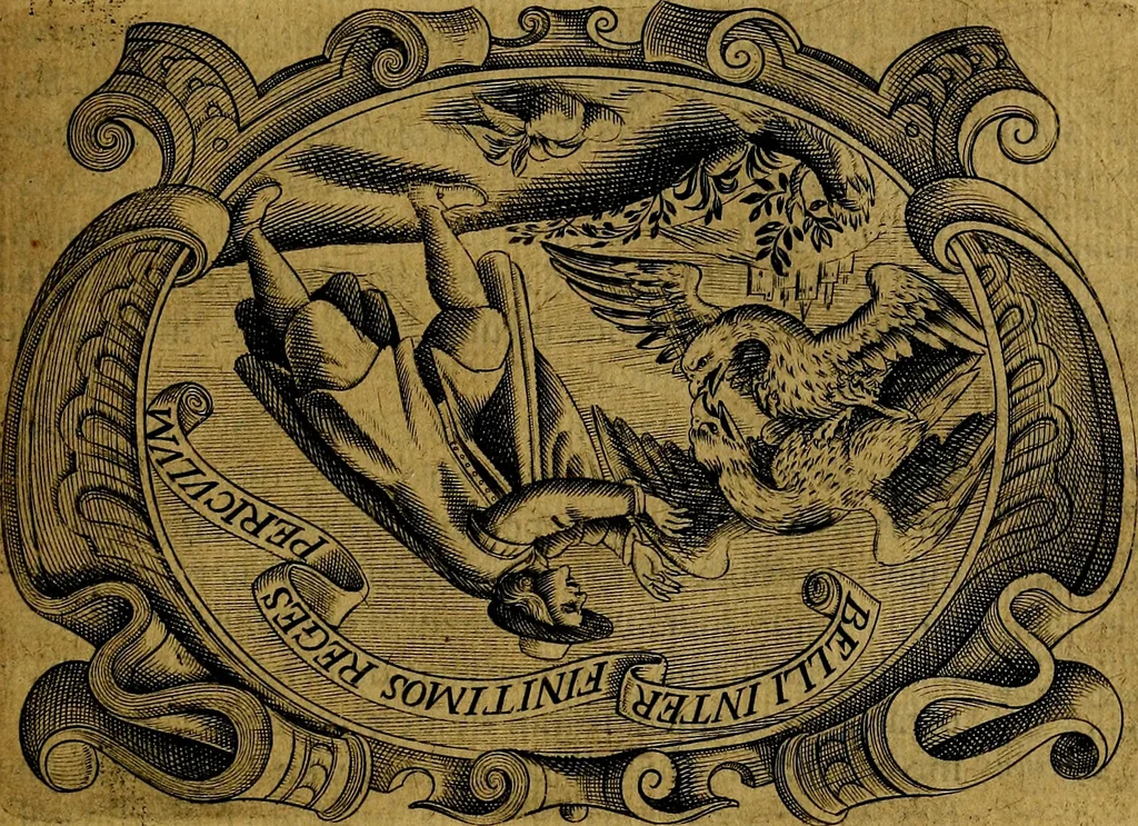 An illustration from Principe perfecto y ministros aivstados, docvmentos politicos, y morales. En emblemas, 1662, leaf 236