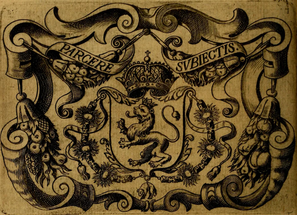 An illustration from Principe perfecto y ministros aivstados, docvmentos politicos, y morales. En emblemas, 1662, leaf 245
