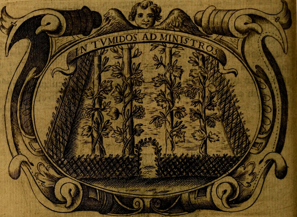 An illustration from Principe perfecto y ministros aivstados, docvmentos politicos, y morales. En emblemas, 1662, leaf 399