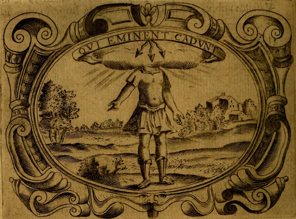 An illustration from Principe perfecto y ministros aivstados, docvmentos politicos, y morales. En emblemas, 1662, leaf 409