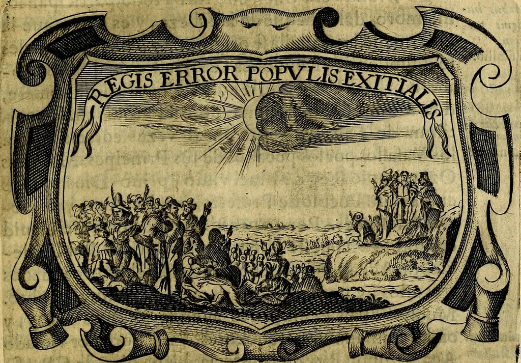 An illustration from Principe perfecto y ministros aivstados, docvmentos politicos, y morales. En emblemas, 1662, leaf 102