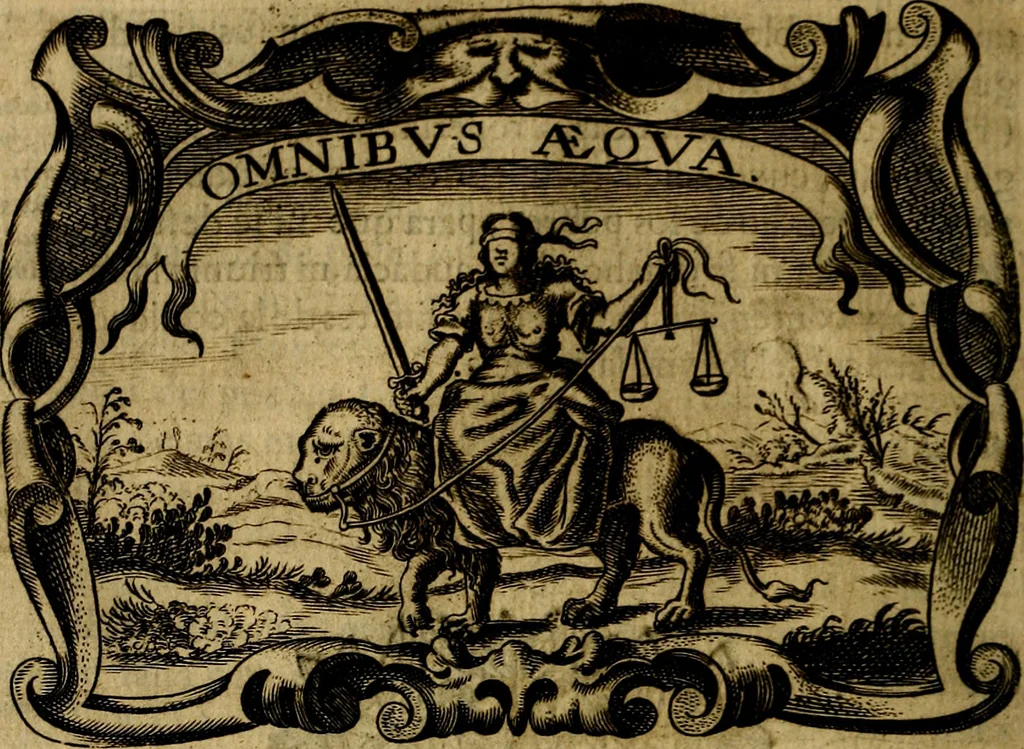 An illustration from Principe perfecto y ministros aivstados, docvmentos politicos, y morales. En emblemas, 1662, leaf 135