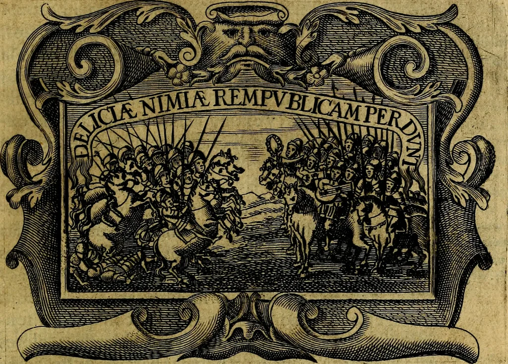 An illustration from Principe perfecto y ministros aivstados, docvmentos politicos, y morales. En emblemas, 1662, leaf 156