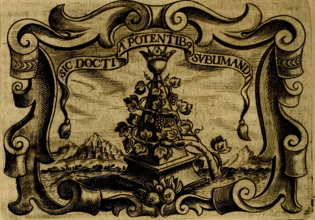 An illustration from Principe perfecto y ministros aivstados, docvmentos politicos, y morales. En emblemas, 1662, leaf 193