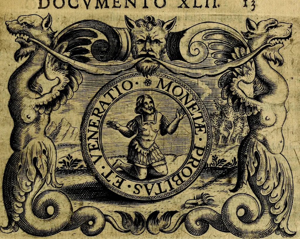 An illustration from Principe perfecto y ministros aivstados, docvmentos politicos, y morales. En emblemas, 1662, leaf 216