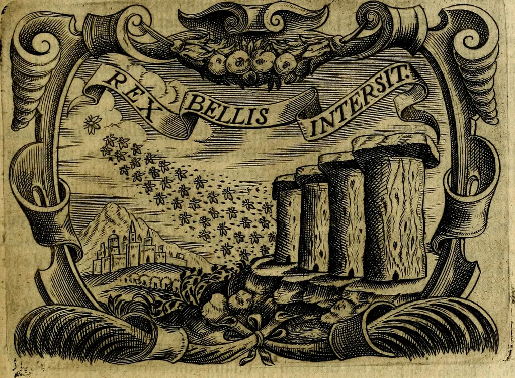 An illustration from Principe perfecto y ministros aivstados, docvmentos politicos, y morales. En emblemas, 1662, leaf 244