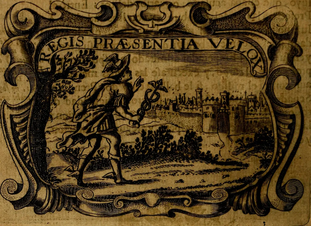 An illustration from Principe perfecto y ministros aivstados, docvmentos politicos, y morales. En emblemas, 1662, leaf 307