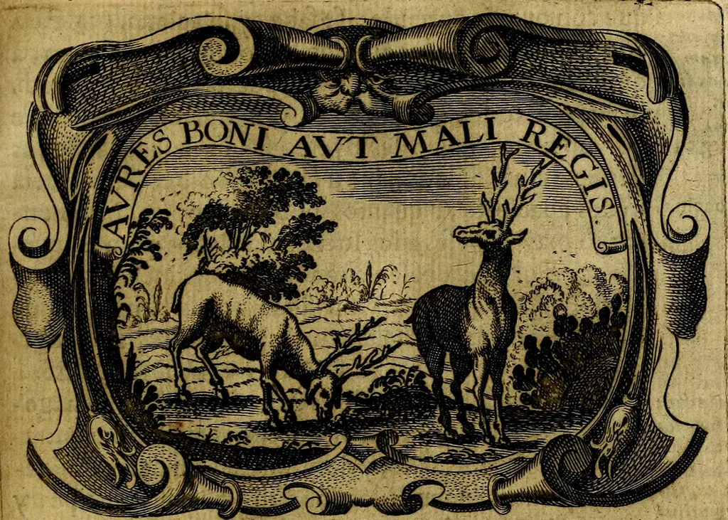 An illustration from Principe perfecto y ministros aivstados, docvmentos politicos, y morales. En emblemas, 1662, leaf 318