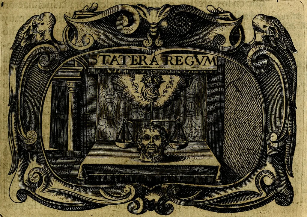 An illustration from Principe perfecto y ministros aivstados, docvmentos politicos, y morales. En emblemas, 1662, leaf 322