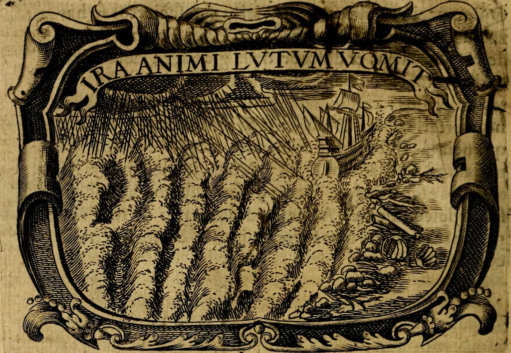 An illustration from Principe perfecto y ministros aivstados, docvmentos politicos, y morales. En emblemas, 1662, leaf 39