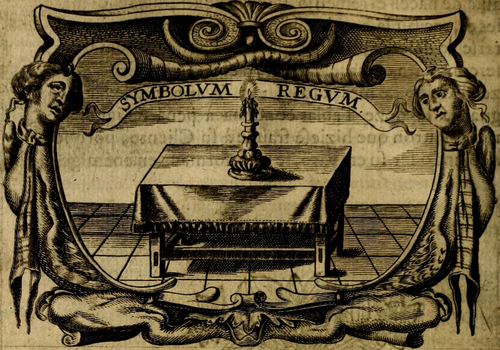An illustration from Principe perfecto y ministros aivstados, docvmentos politicos, y morales. En emblemas, 1662, leaf 79
