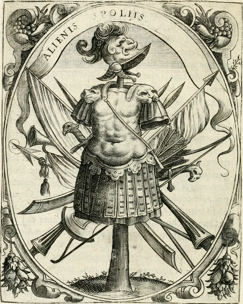 An illustration from Idea de vn principe politico christiano : representada en cien empresas, 1640, leaf 115