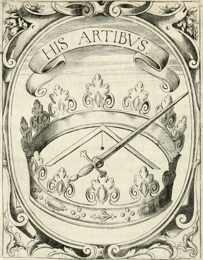 An illustration from Idea de vn principe politico christiano : representada en cien empresas, 1640, leaf 143