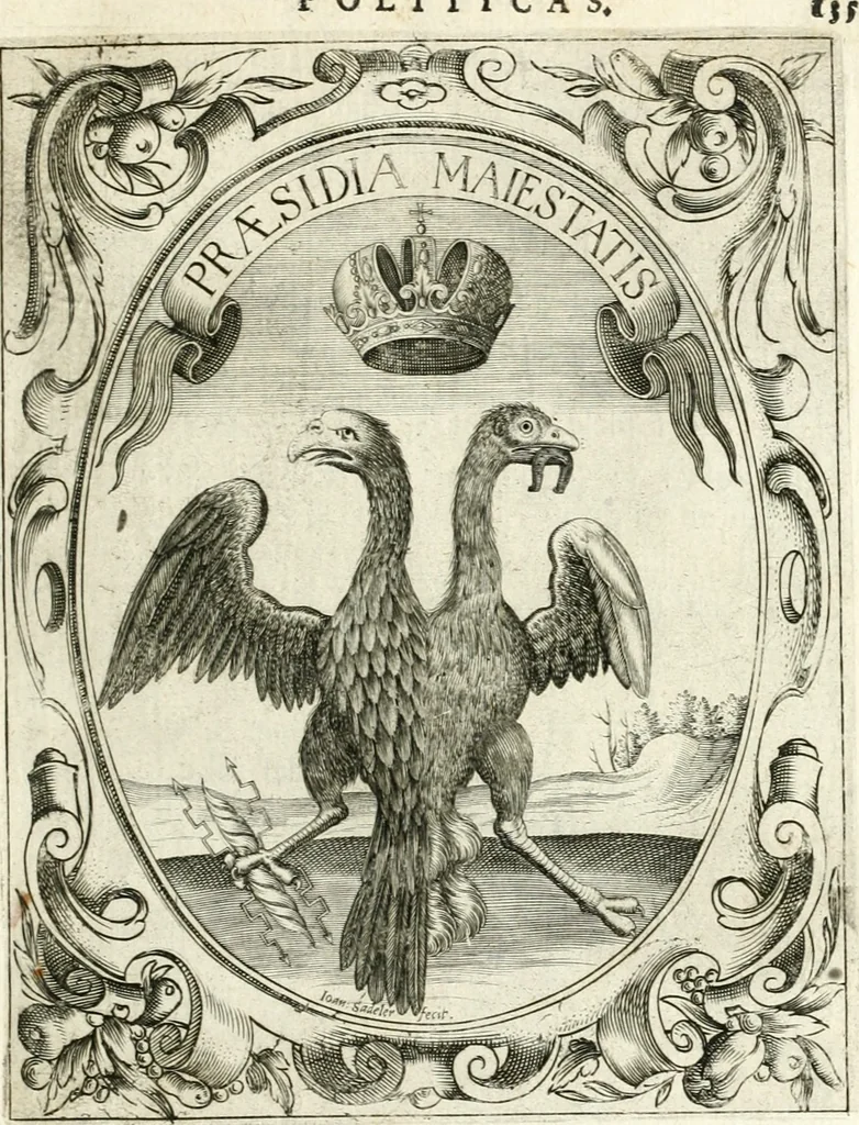 An illustration from Idea de vn principe politico christiano : representada en cien empresas, 1640, leaf 154