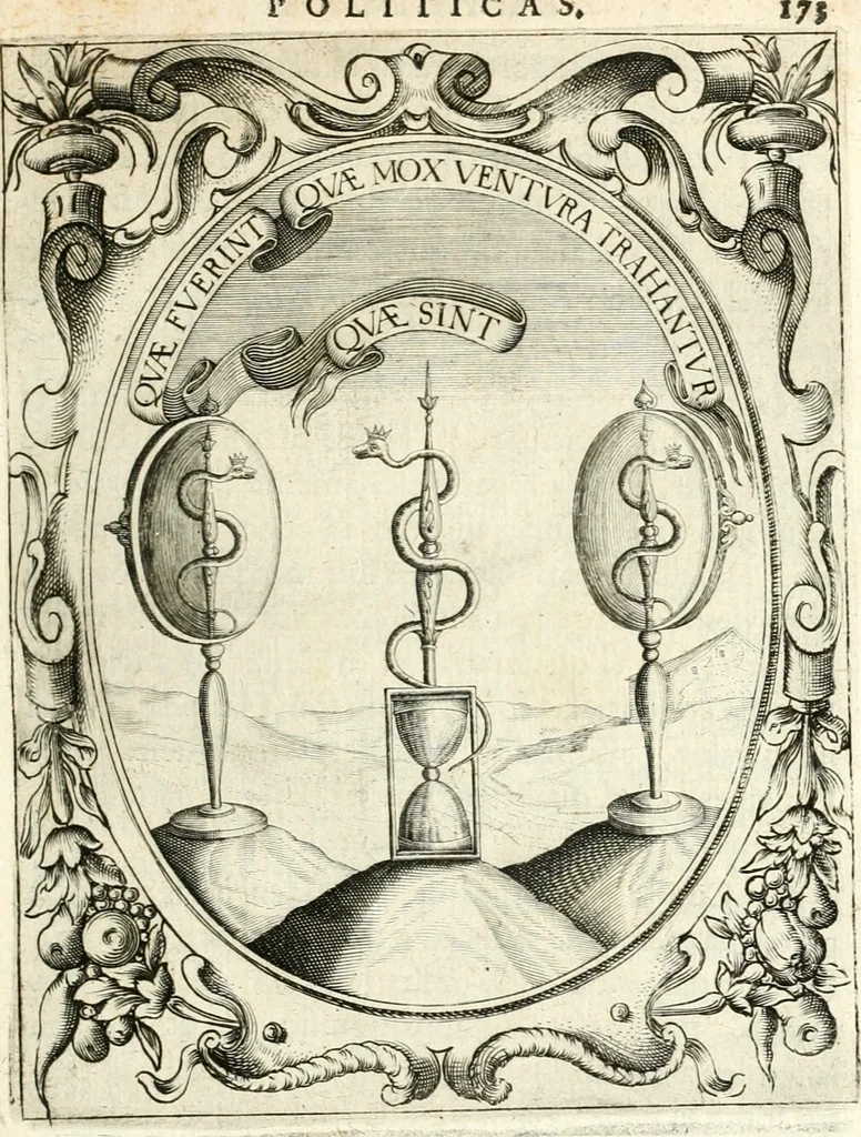 An illustration from Idea de vn principe politico christiano : representada en cien empresas, 1640, leaf 192