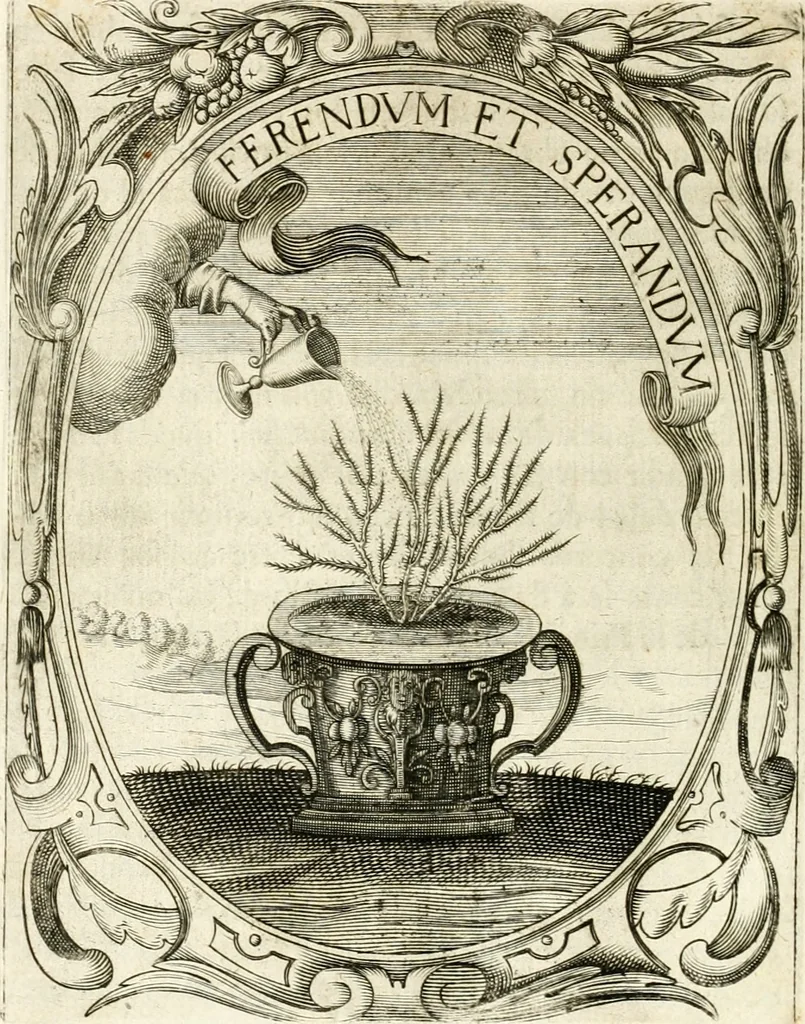 An illustration from Idea de vn principe politico christiano : representada en cien empresas, 1640, leaf 235