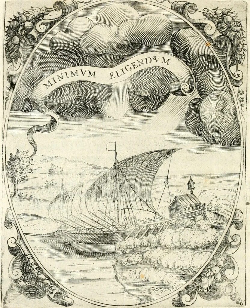 An illustration from Idea de vn principe politico christiano : representada en cien empresas, 1640, leaf 251