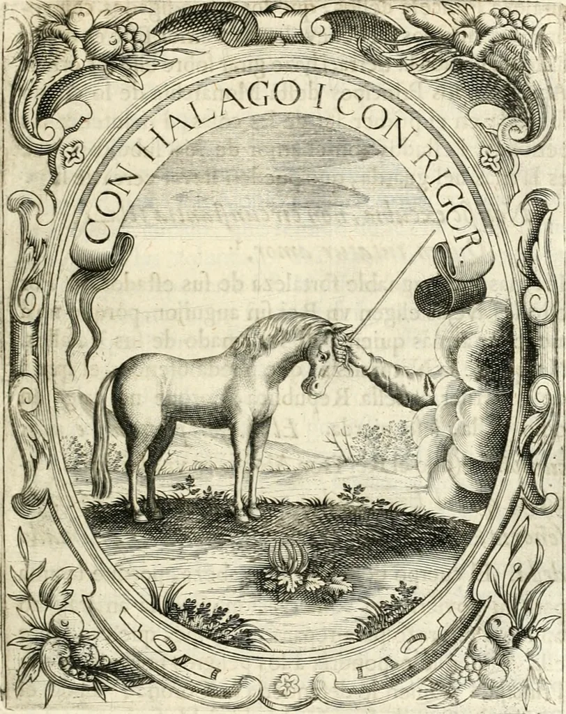 An illustration from Idea de vn principe politico christiano : representada en cien empresas, 1640, leaf 258
