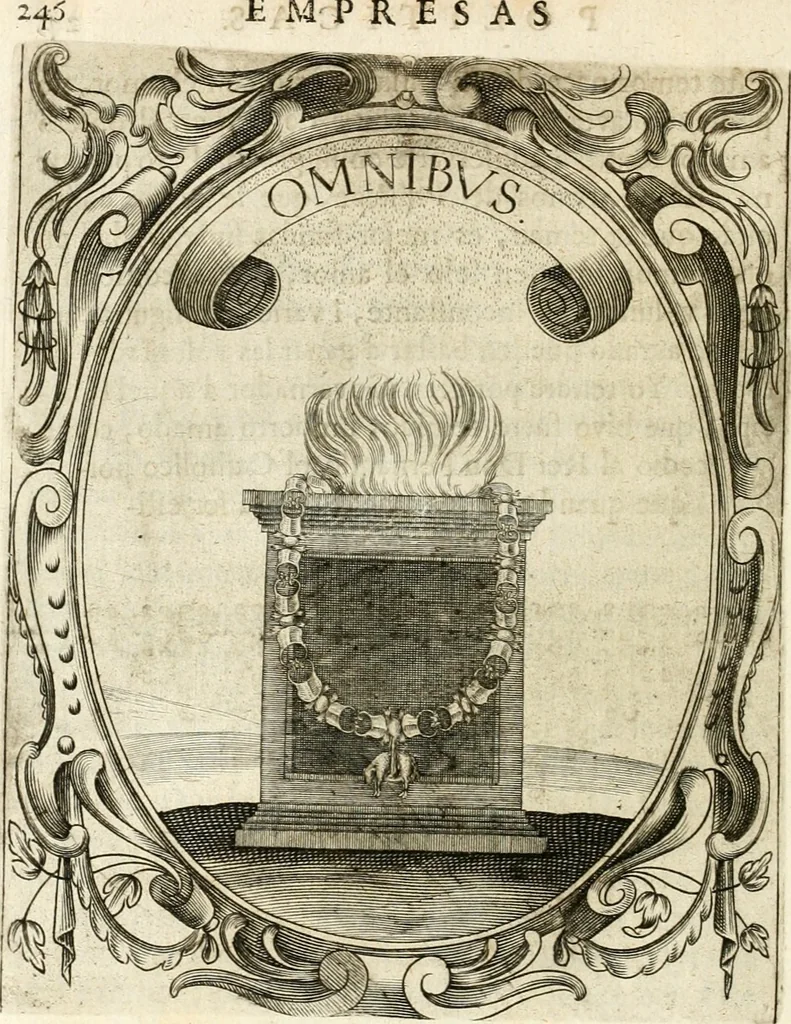 An illustration from Idea de vn principe politico christiano : representada en cien empresas, 1640, leaf 265