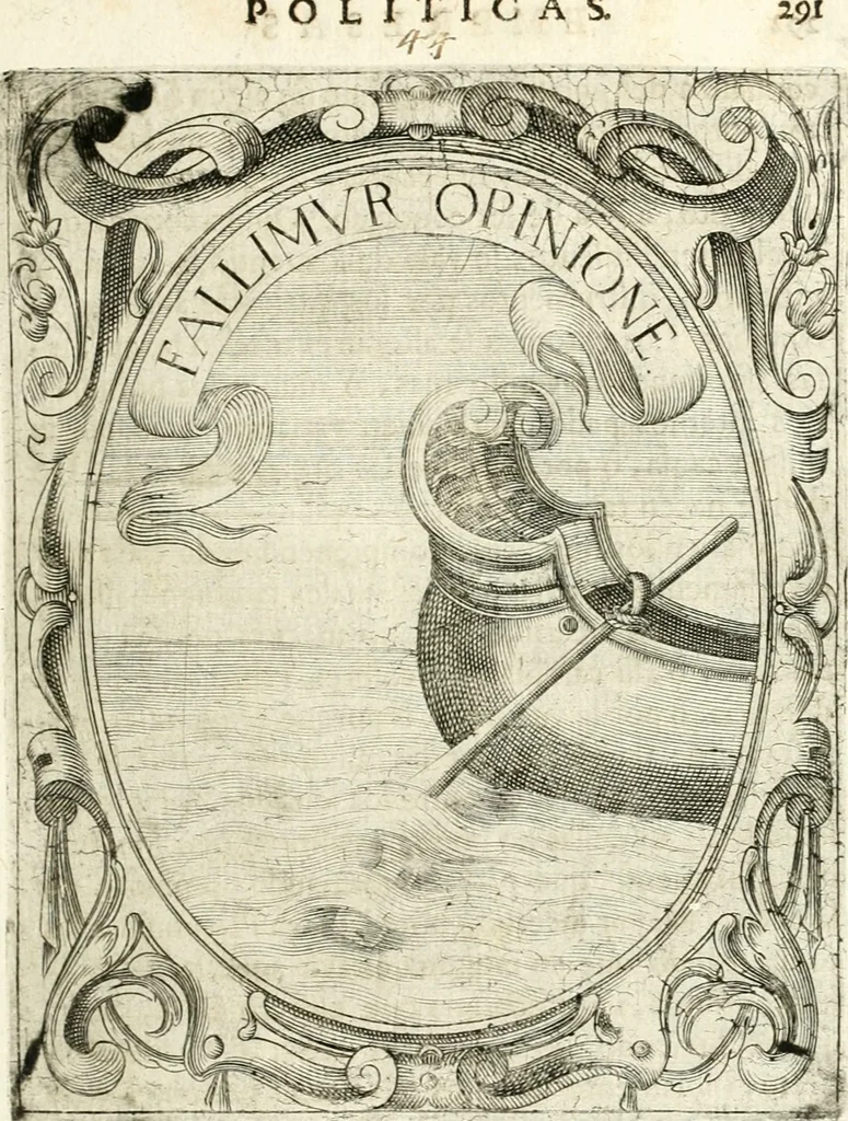 An illustration from Idea de vn principe politico christiano : representada en cien empresas, 1640, leaf 310
