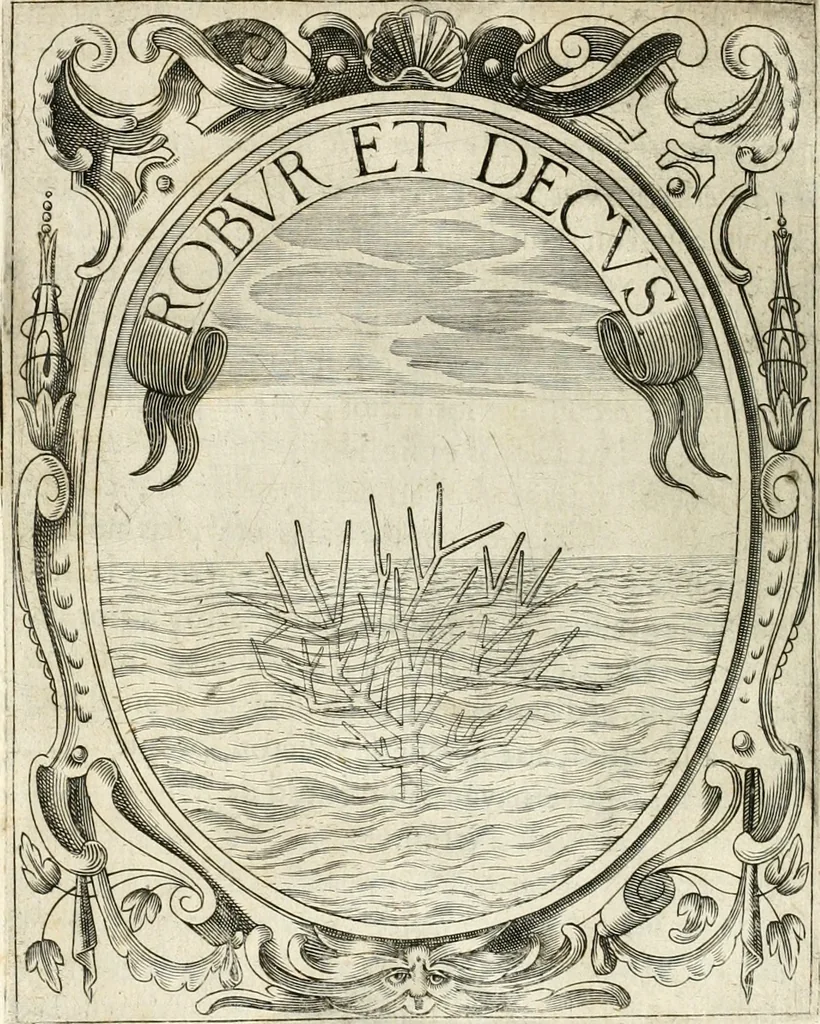 An illustration from Idea de vn principe politico christiano : representada en cien empresas, 1640, leaf 35