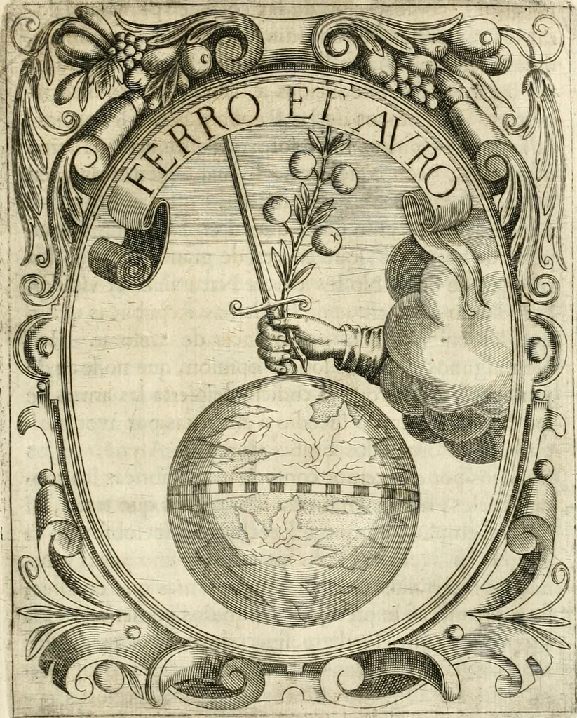 An illustration from Idea de vn principe politico christiano : representada en cien empresas, 1640, leaf 394