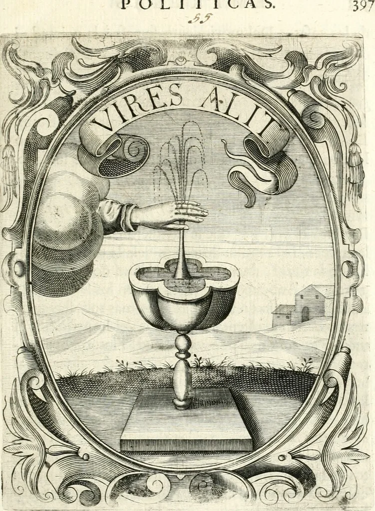 An illustration from Idea de vn principe politico christiano : representada en cien empresas, 1640, leaf 416