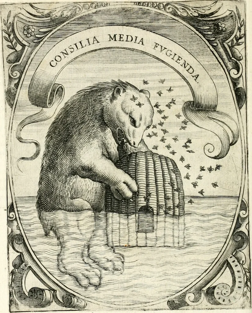 An illustration from Idea de vn principe politico christiano : representada en cien empresas, 1640, leaf 487