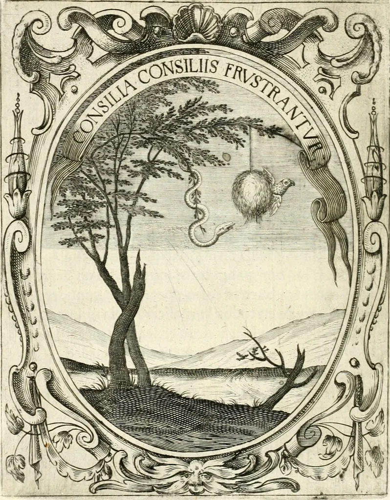 An illustration from Idea de vn principe politico christiano : representada en cien empresas, 1640, leaf 493