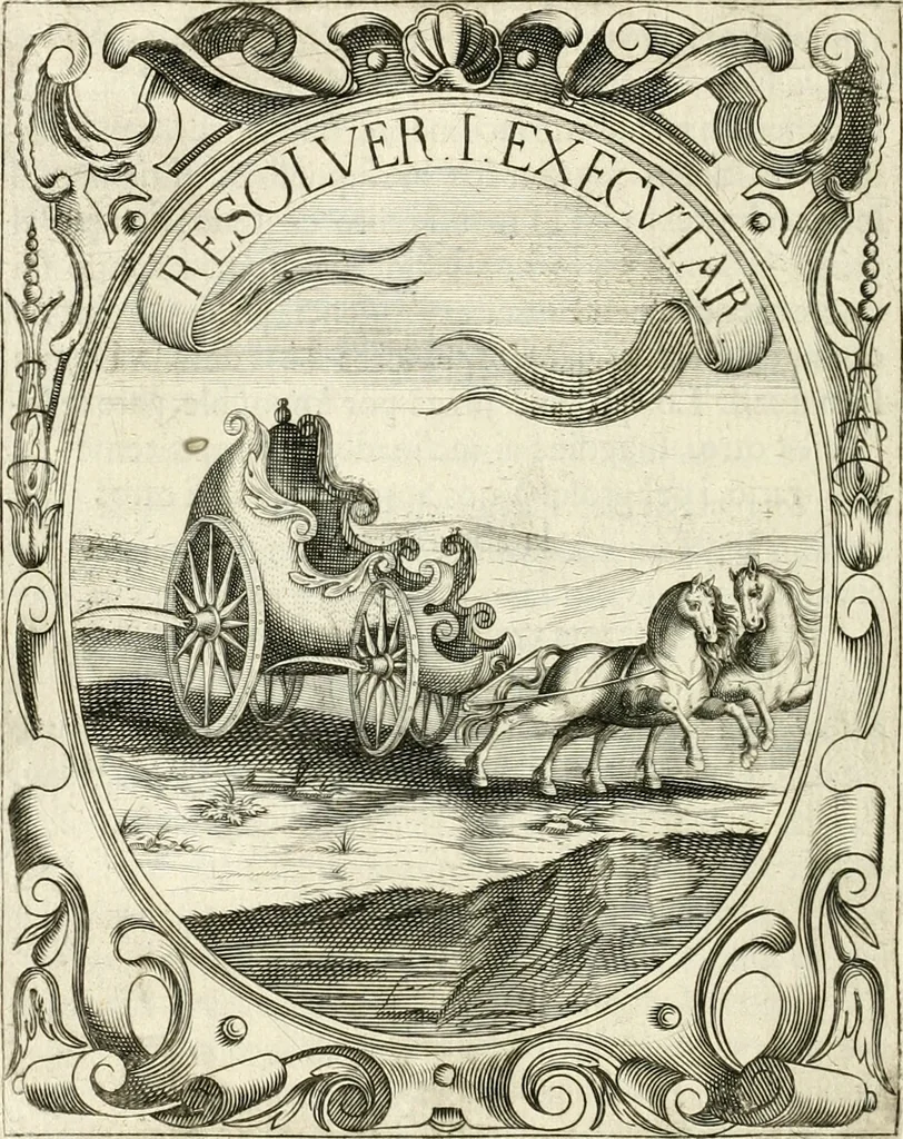 An illustration from Idea de vn principe politico christiano : representada en cien empresas, 1640, leaf 497