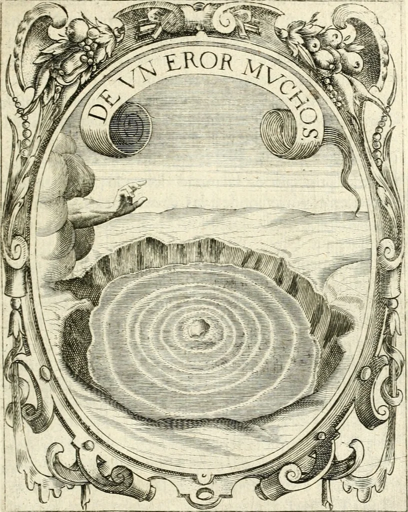An illustration from Idea de vn principe politico christiano : representada en cien empresas, 1640, leaf 502