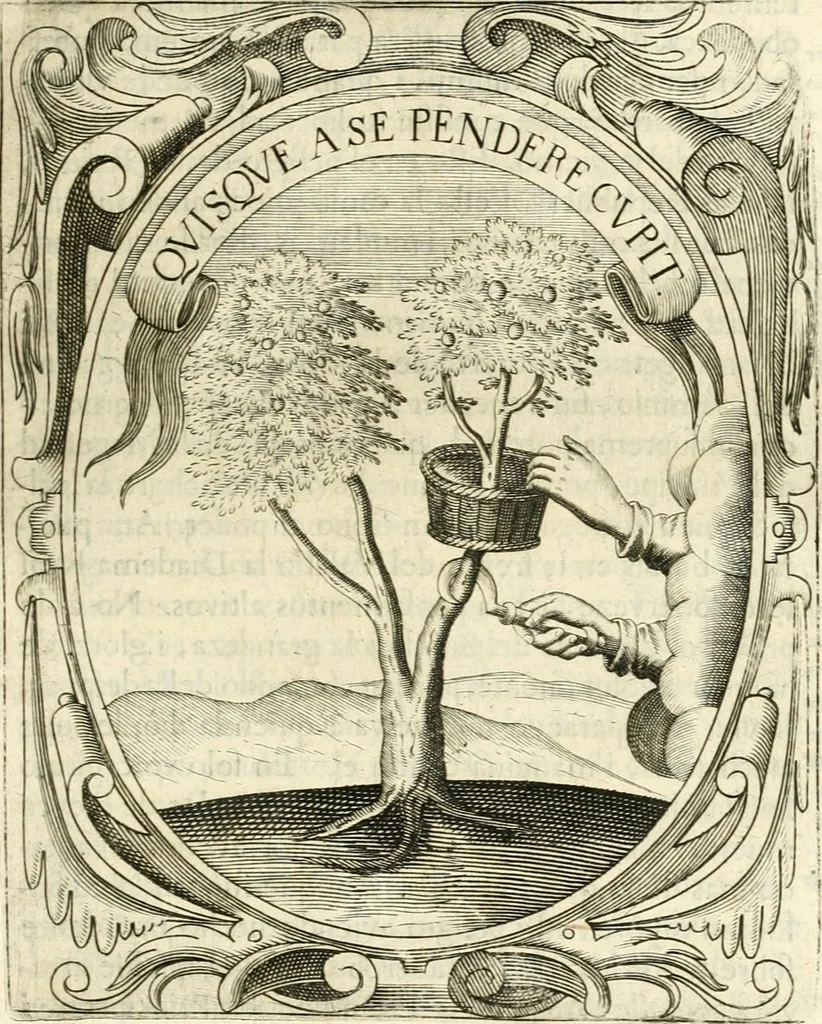 An illustration from Idea de vn principe politico christiano : representada en cien empresas, 1640, leaf 518