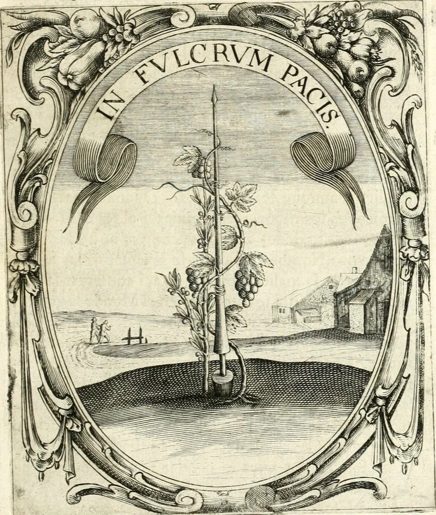An illustration from Idea de vn principe politico christiano : representada en cien empresas, 1640, leaf 562