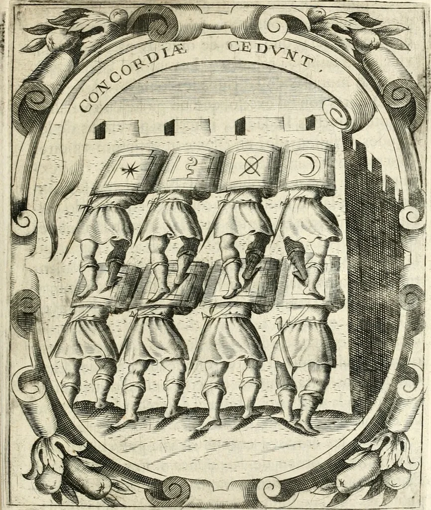 An illustration from Idea de vn principe politico christiano : representada en cien empresas, 1640, leaf 622
