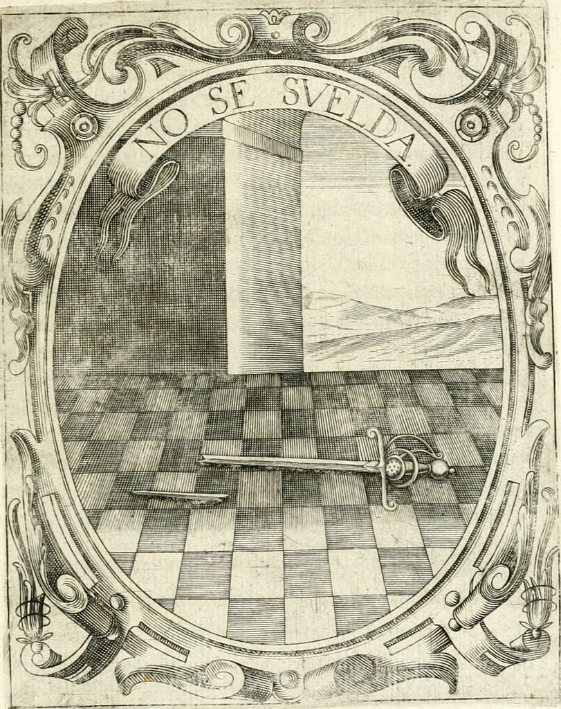 An illustration from Idea de vn principe politico christiano : representada en cien empresas, 1640, leaf 640