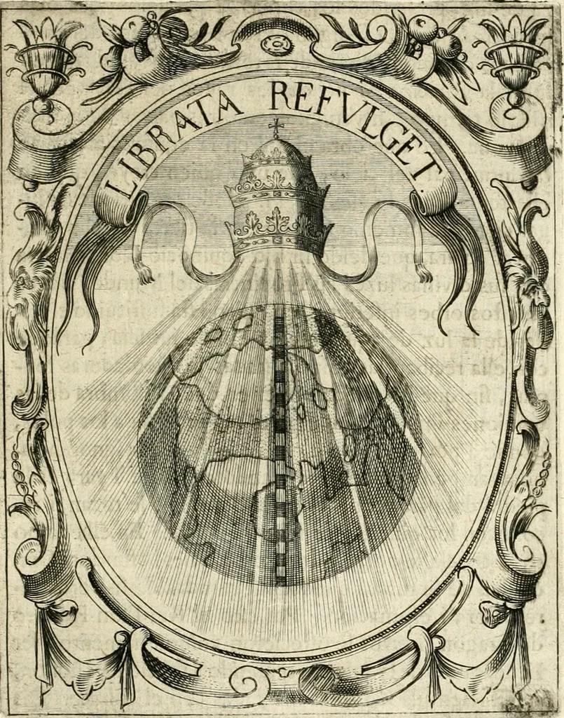 An illustration from Idea de vn principe politico christiano : representada en cien empresas, 1640, leaf 664