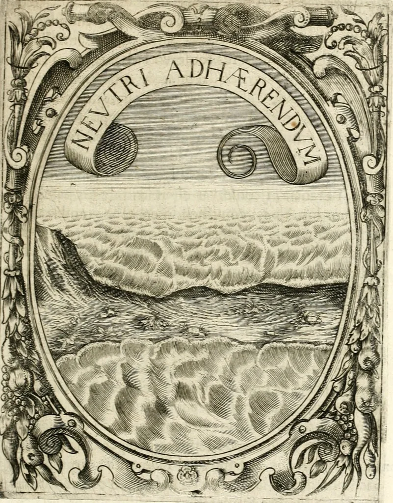 An illustration from Idea de vn principe politico christiano : representada en cien empresas, 1640, leaf 672